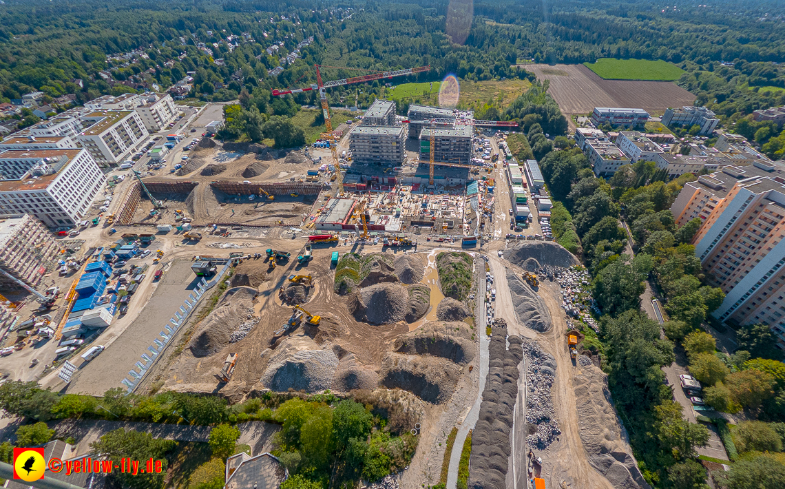 02.09.2023 - eine neue Baugrube auf dem Alexisquartier in Neuperlach